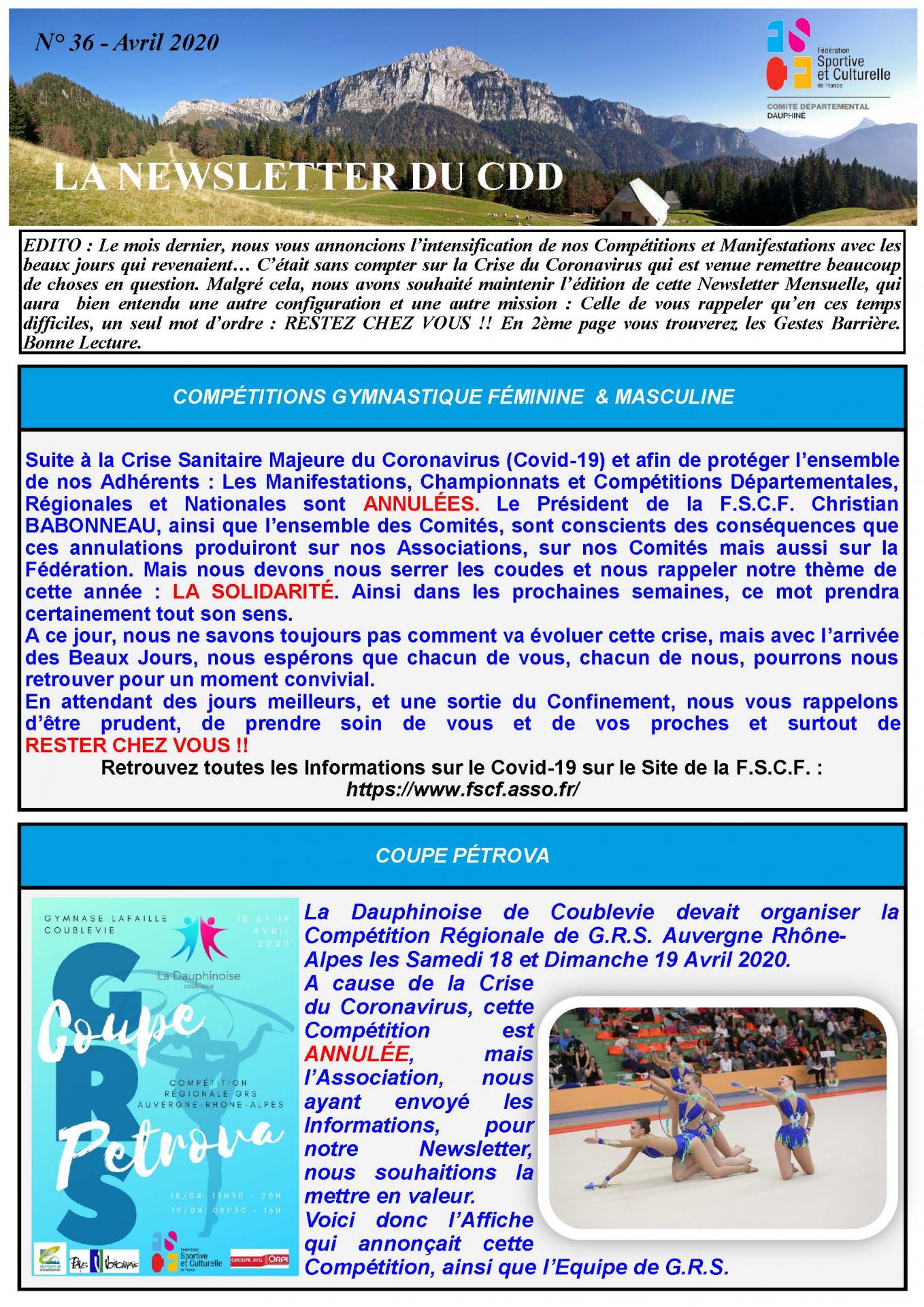 Newsletter n36 page 1