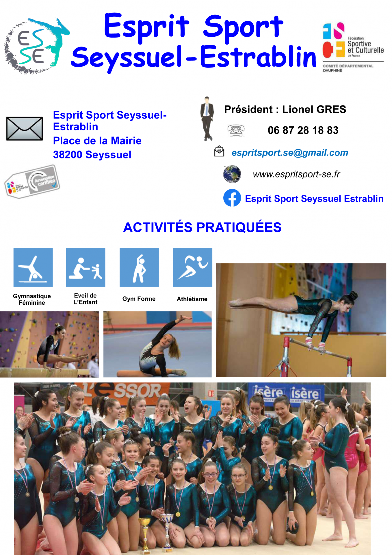 Esprit sport seyssuel estrablin
