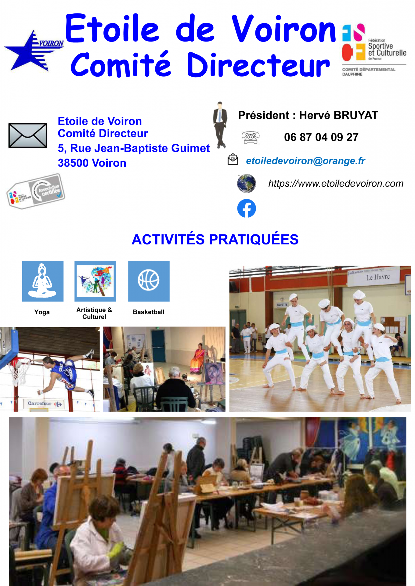 Etoile de voiron comite directeur