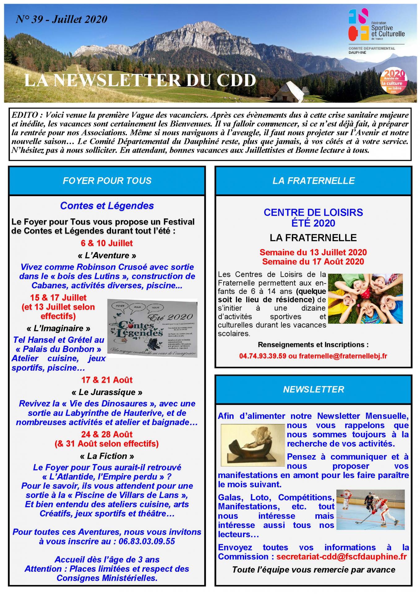 Newsletter n39 page 1