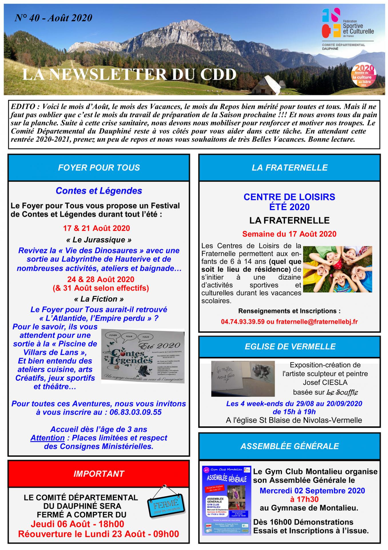 Newsletter n40 page 1