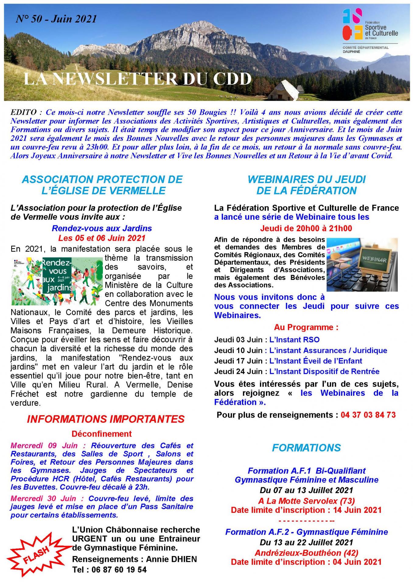 Newsletter n50 page 1