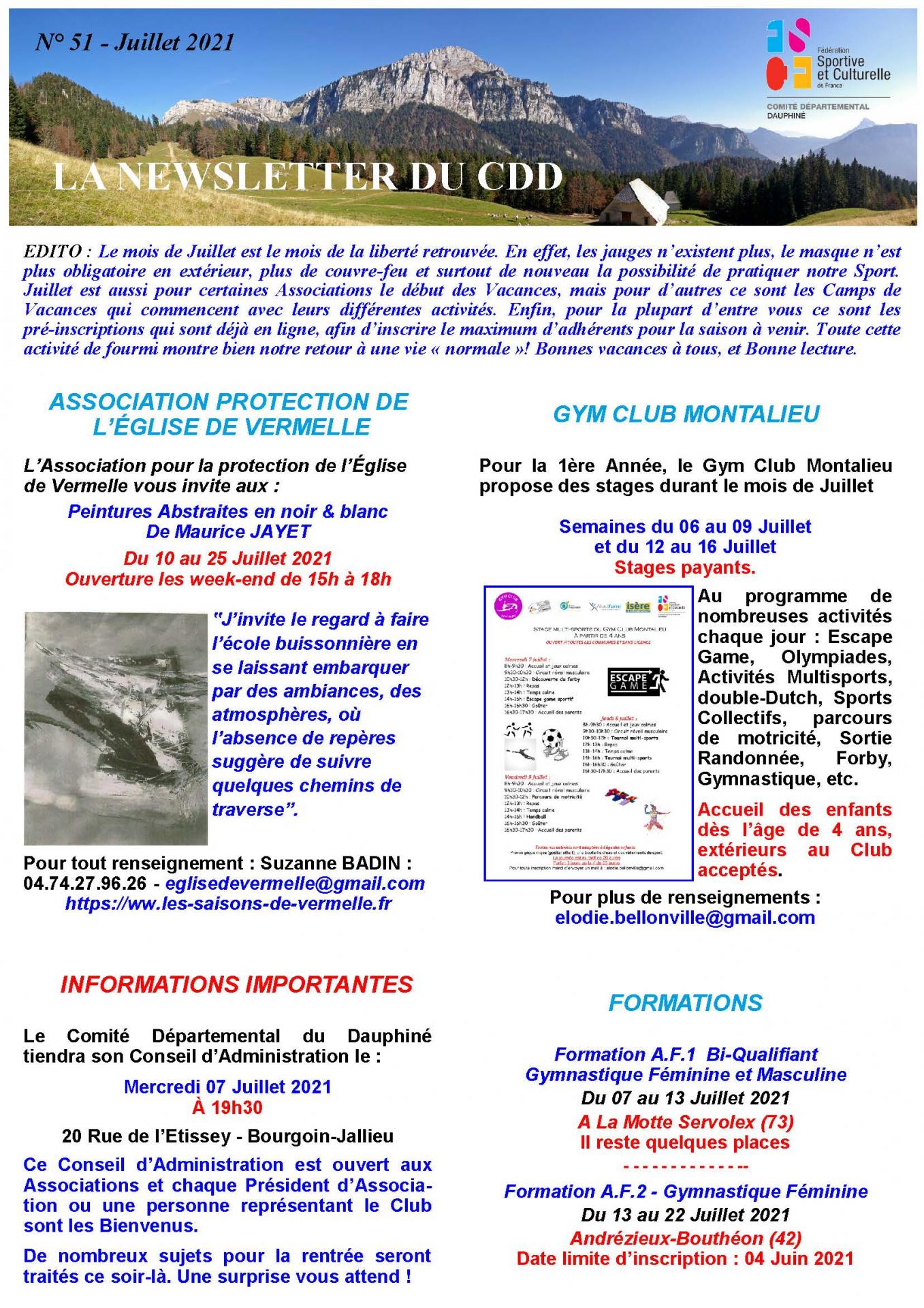Newsletter n51 page 1