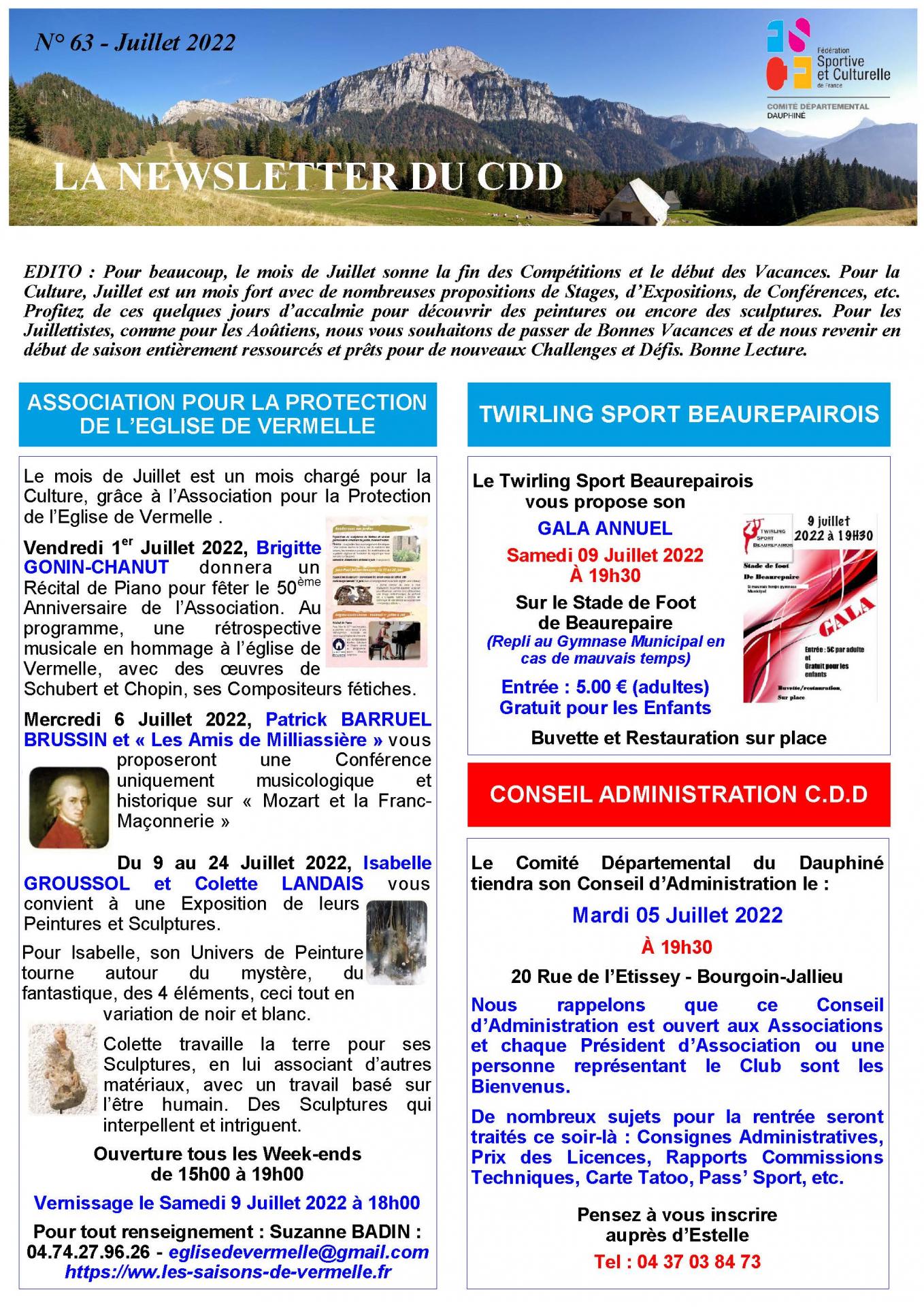 Newsletter n63 page 1