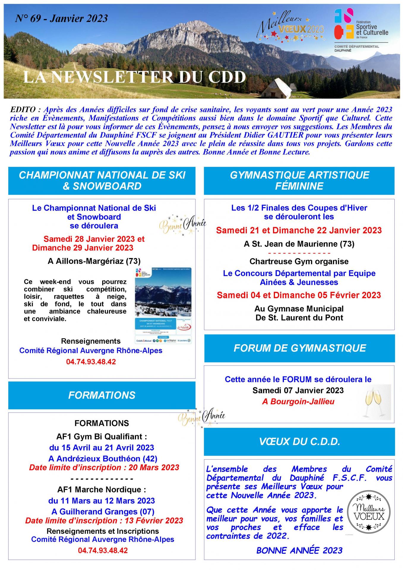Newsletter n69 01 2023 page 1