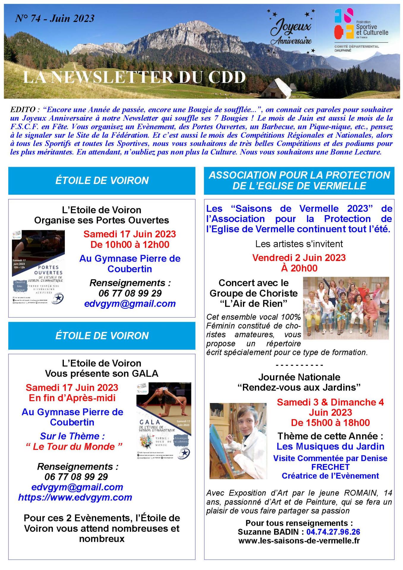 Newsletter n74 06 2023 page 1
